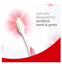 Colgate Gentle Sensitive+ Ultra Soft Rounded Tip Bristles, 4 Tooth Brushes + 1 Paste