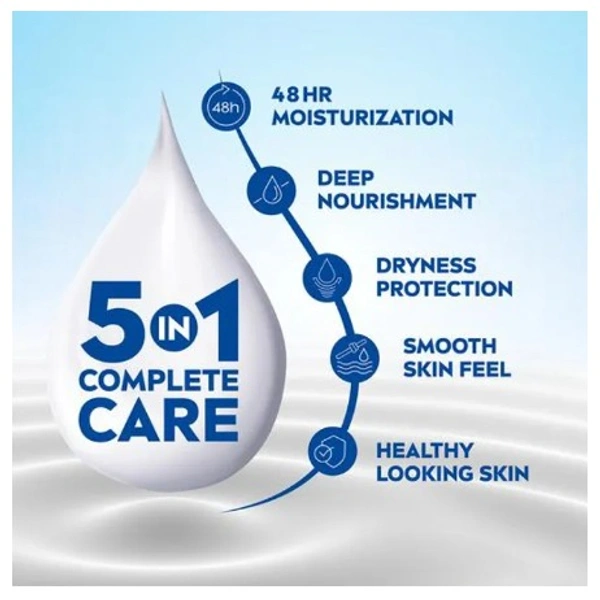 Nivea Body Milk Shea Smooth Body Lotion, 5 IN 1 Complete Care, Dry Skin 200ml