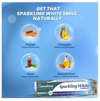 Himalaya Sparkling White Toothpaste, Gum expert - 80gm