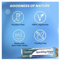 Himalaya Sparkling White Toothpaste, Gum expert - 80gm