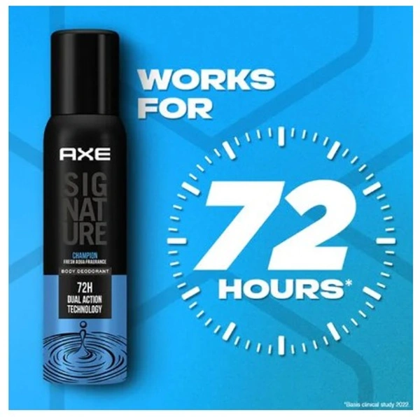 Axe Signature Champion, Body Deodorant, 25% Bigger - 154ml