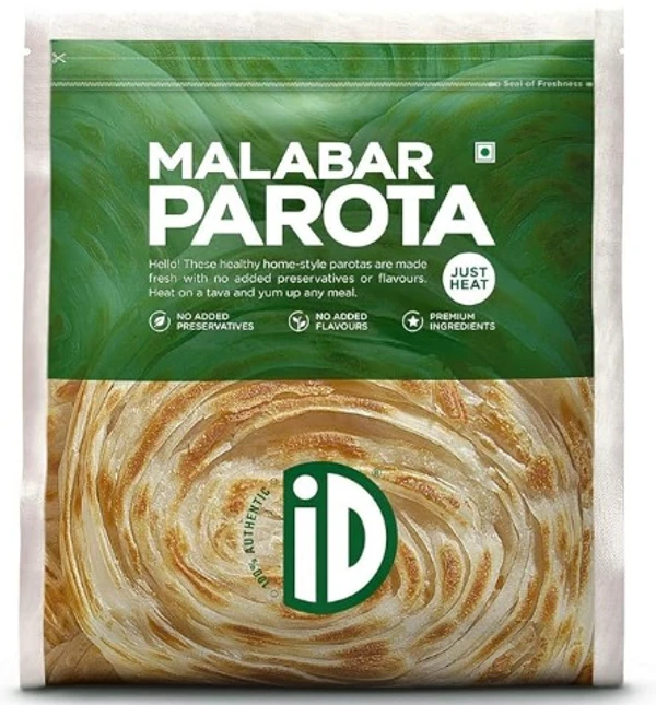 ID Malabar Parota just Heat, 400gm ( 5N x 80g)