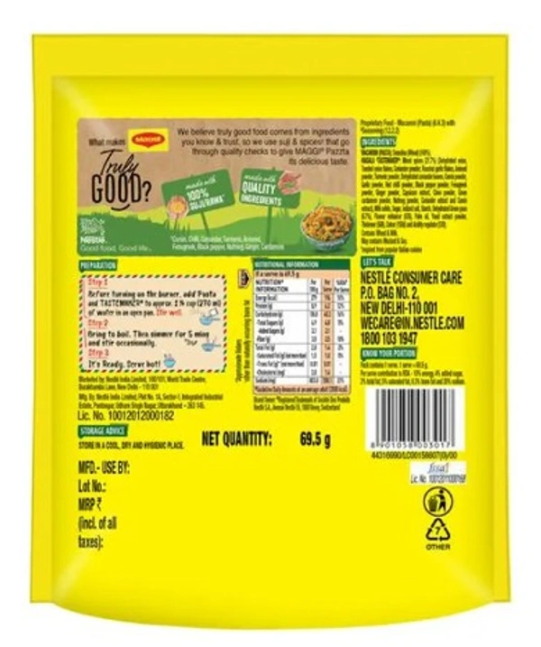 Maggi Pazzta Masala Penne, 69.5gm