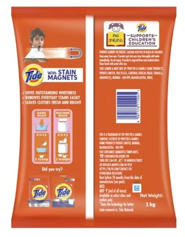 Tide Plus Double Power Lemon & Mint - 1kg