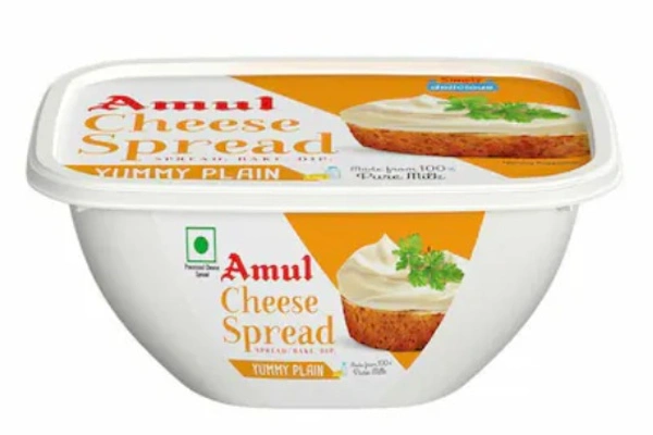 Amul Cheese Spread, Yummy Plain, 200gm