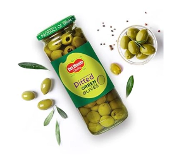 Delmonte Pitted Quality Green Olives,450gm