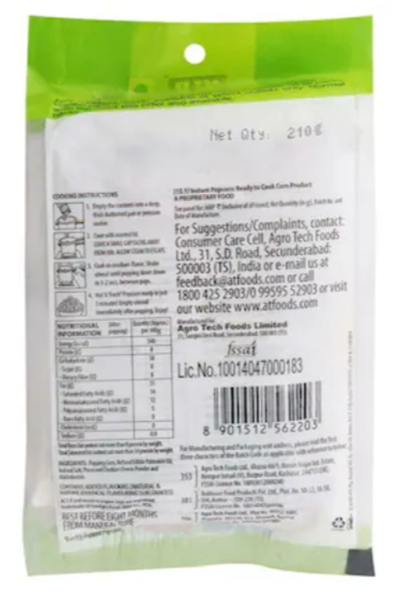ACT II Instant Popcorn Cheese, Buy 2 Get 1 Free-210gm