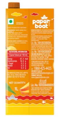 paper boat aamras drinks & memories, 1ltr (Tetra Pack)