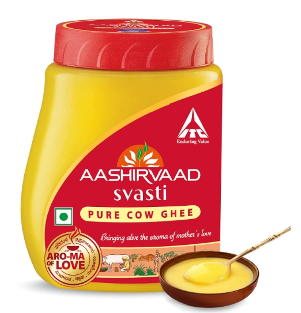 Aashirvaad Svasti Pure Cow Ghee - 200ml