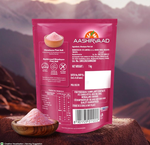 Aashirvaad Himalayan Pink Salt-1kg