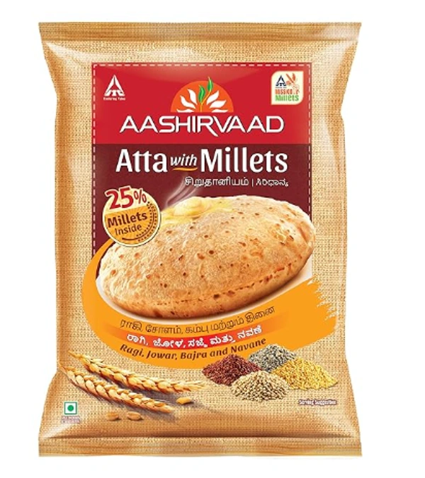 Aashirvaad MP Atta with Millets, 1kg