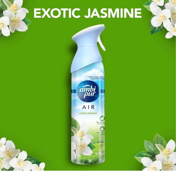 Ambi Pur Air Freshener Spray | Exotic Jasmine - 275ml