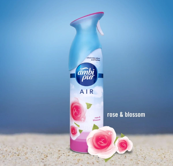 Ambi Pur Air Freshener Spray | Rose & Blossom - 275ml