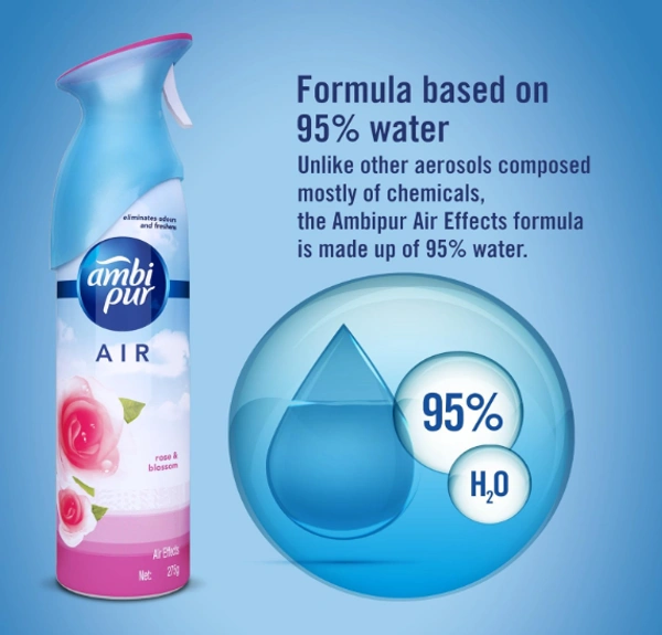Ambi Pur Air Freshener Spray | Rose & Blossom - 275ml