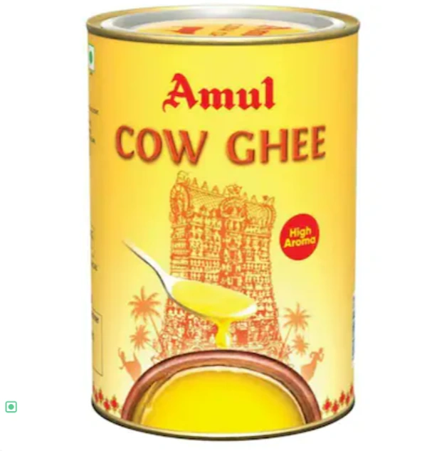 Amul Cow Ghee, High Aroma (Tin) - 1ltr