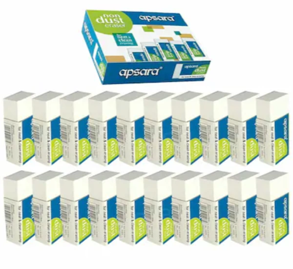 Apsara Non Dust Eraser-20 Erasers