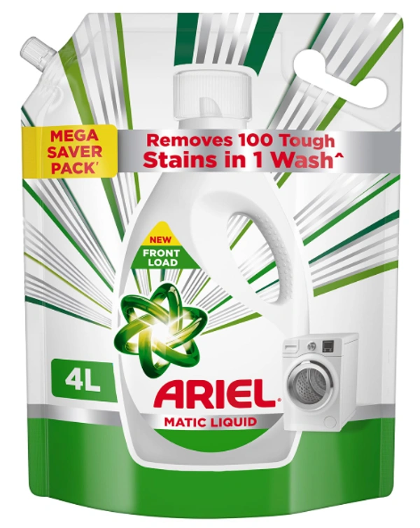 Ariel Matic Front Load Liquid Detergent Refill Pouch-4L