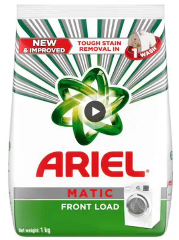 Ariel Matic Detergent Powder, Front Load - 1kg