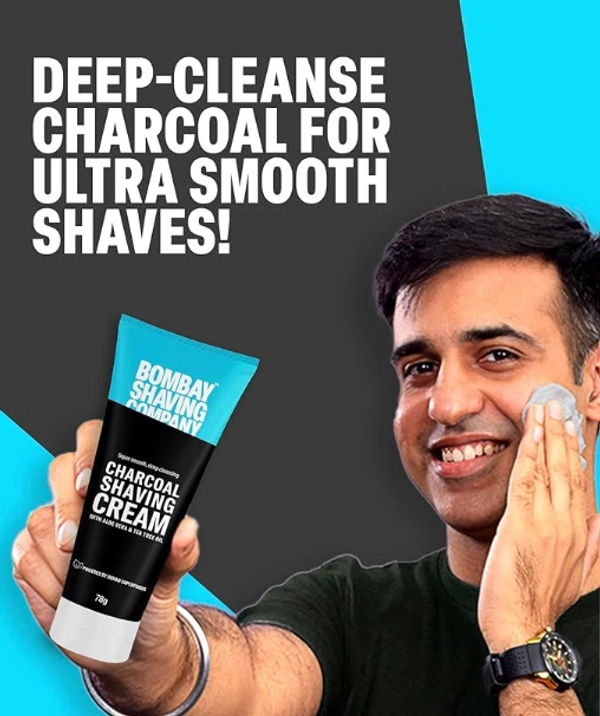 Bombay Shaving Company Charcoal Shaving Cream-78gm