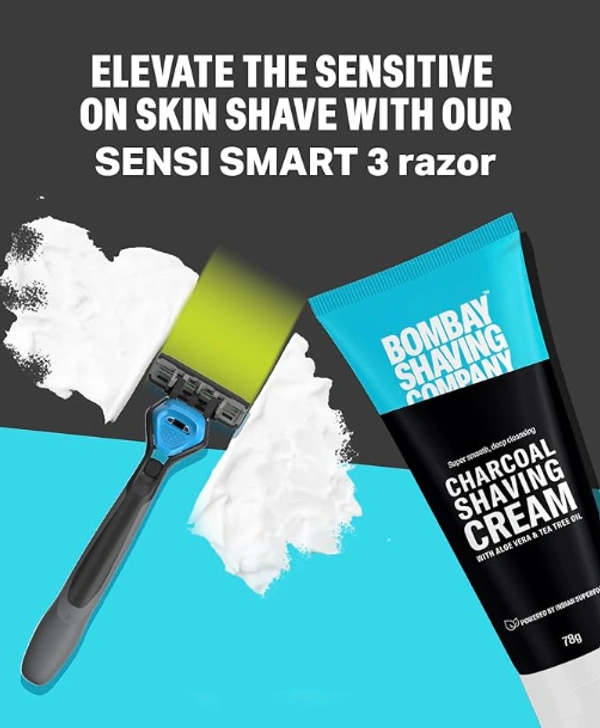 Bombay Shaving Company Charcoal Shaving Cream-78gm