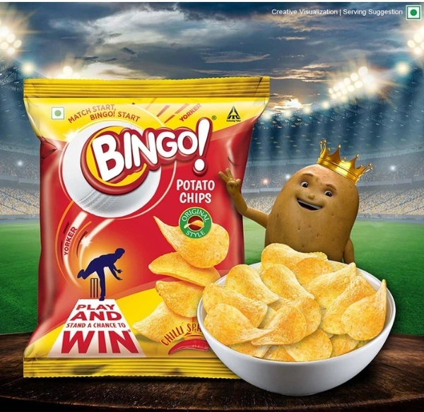 Bingo Potato Chips Original Style Chili sprinkled-45gm