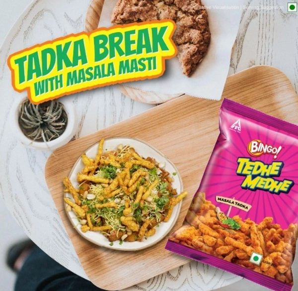 Bingo Tedhe Medhe Masala Tadka-80gm