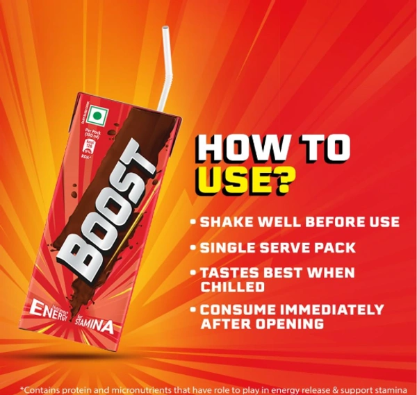 Boost Milkshake Nutrients Energy for Stamina-180ml
