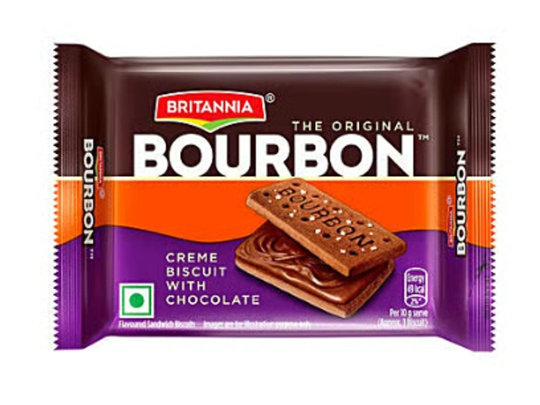 Bourbon Creme Biscuit with Chocolate, The Original - 50gm