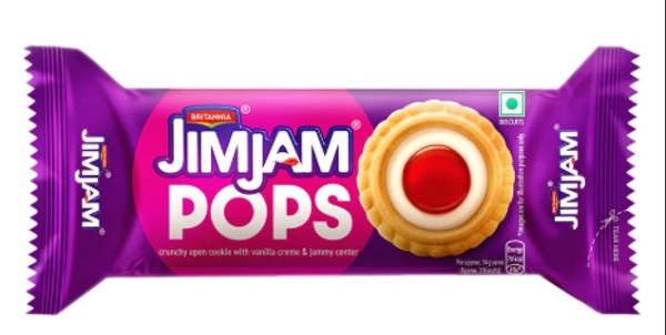 Britannia Jim Jam Pops Biscuits-70gm