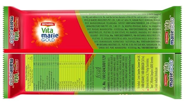 Britannia Vita Marie Gold Biscuits-978gm(6Nx163gm)