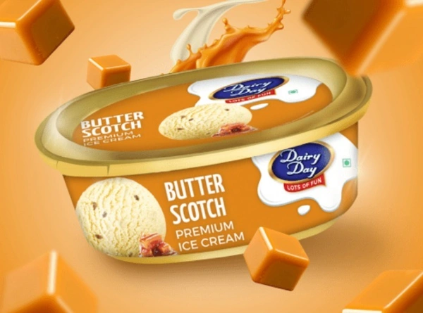 Dairy Day Butterscotch Premium Ice Cream Tub-500ml