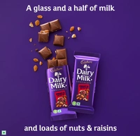 Cadbury Dairy Milk Fruit & Nut Chocolate bar - 80gm