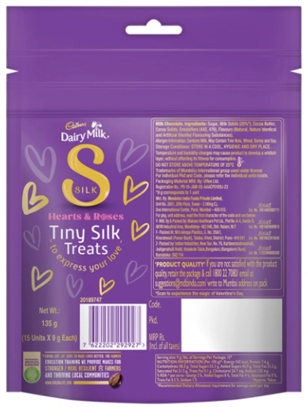 Cadbury Silk Hearts & Roses - 135gm