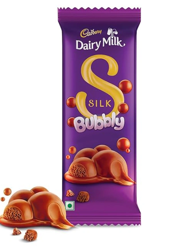 Cadbury Dairy Milk Silk Bubbly Chocolate-50gm