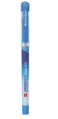Cello Butterflow Simply Ball Pens,Blue-5N