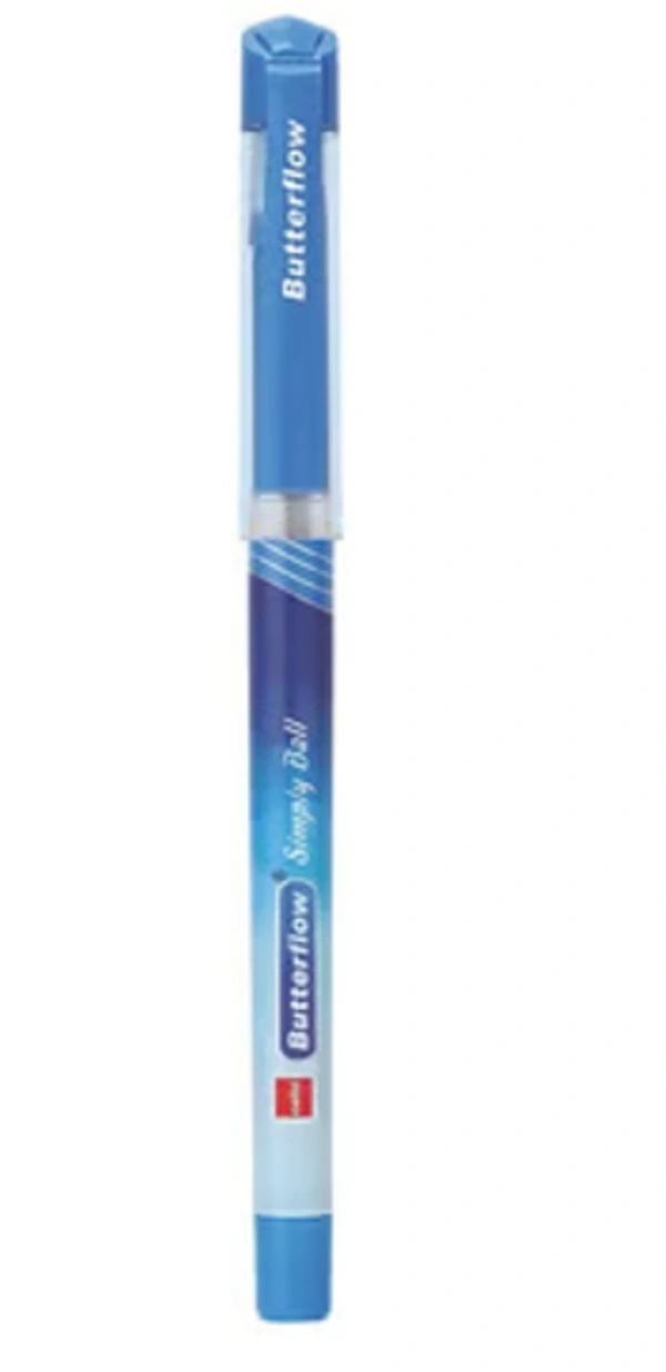 Cello Butterflow Simply Ball Pens,Blue-5N