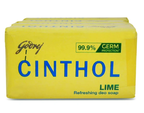 Godrej Cinthol, Refreshing Deo Soap, Lime - 4Ux75gm=300gm