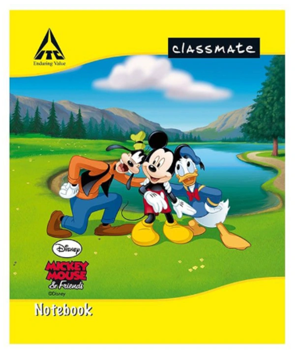ITC Classmate Short Note Book, Rules(Design may vary) - 84 pages