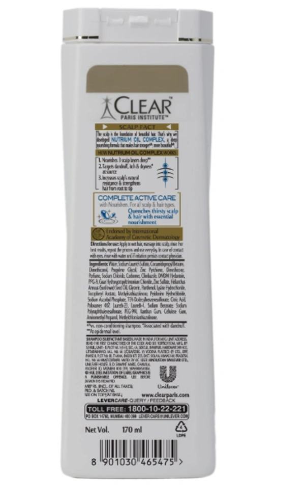 Clear Anti-Dandruff Nourishing Shampoo - 170ml