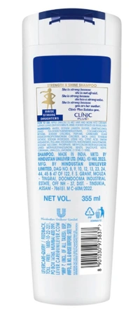 Clinic Plus+ Health Shampoo with Egg Protein Strength & Shine - 355ml