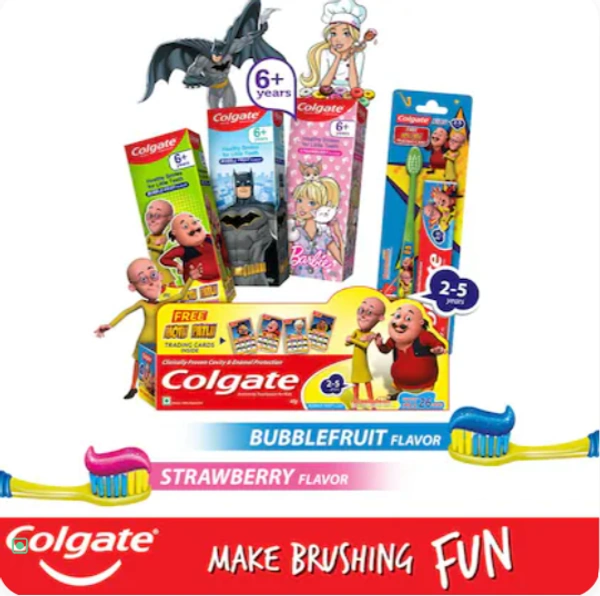 Colgate Bubble Fruit Flavor, 6+ years-80gm