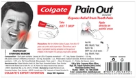 Colgate Pain Out Express Relief from Tooth Pain with Clove Oil