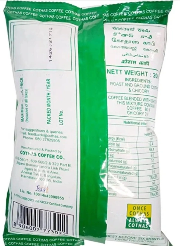 Cothas Coffee Premium Special, Hotel Blend,Coarse Powder-200gm