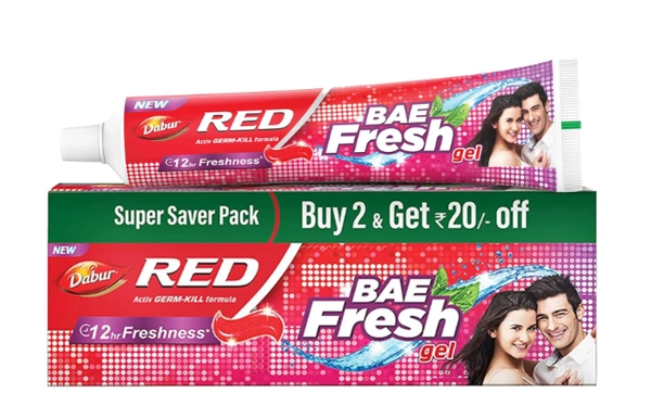Dabur Red BAE Fresh Gel Toothpaste-300gm