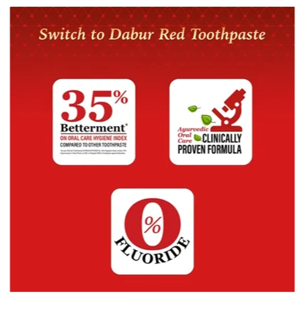  Dabur Red Tooth Paste For Teeth And Gum,100gm