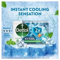 Dettol Cool Icy Soap, 4x100gm