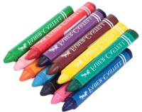 Faber Castell 12 Jumbo Wax Crayons - 1packet