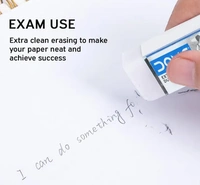 Doms Dust Free Eraser, Clean & Clear Erasing - 6Nos