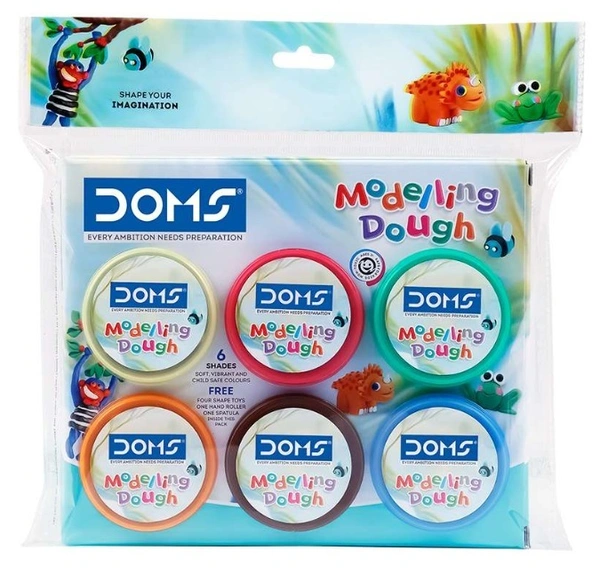 Doms Modelling Dough, 6 Shades-1pc