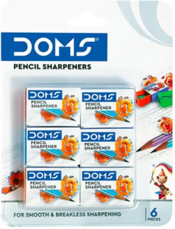 Doms Pencil Sharpeners - 6Nos